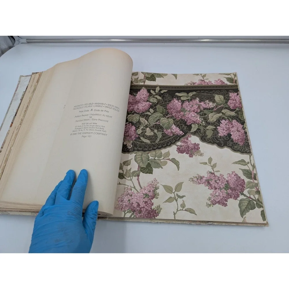 Vintage Victorian Wallpaper Sample Book Warner Reproduction Art Decor Floral 90s